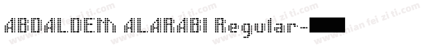ABDALDEM ALARABI Regular字体转换